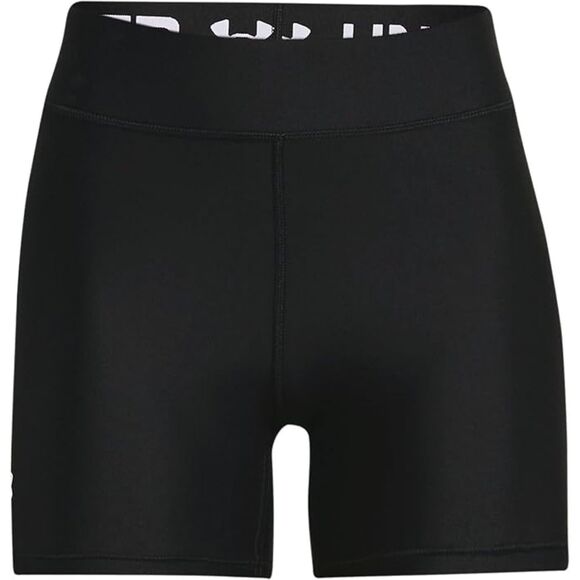 Under Armour Heatgear Armour Mid Rise Shorty, Black  UA Compression Shorts Sz M - Picture 3 of 5